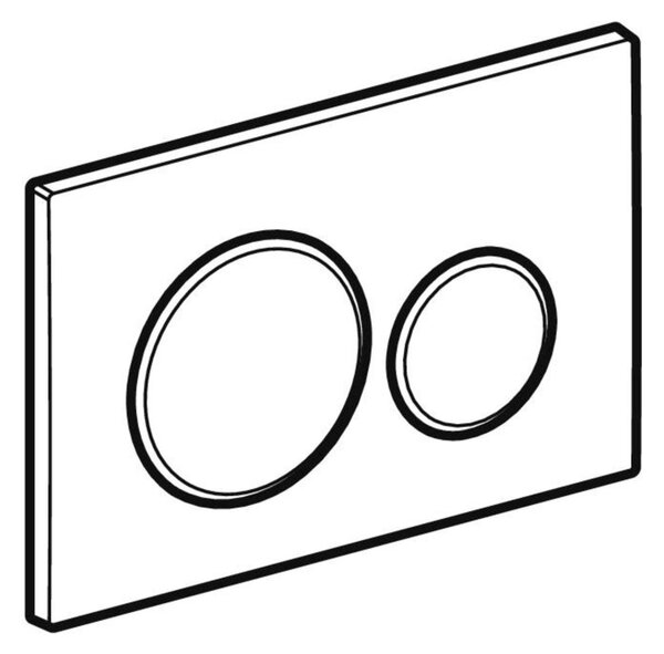 GEBERIT Tipka SIGMA20 bijeli /sjajni krom/bijeli