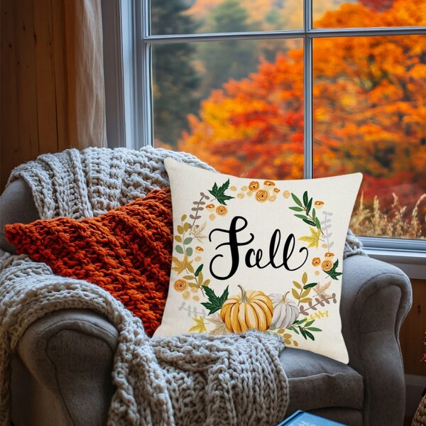 Jastučnica FALL 45x45 cm, kremasta