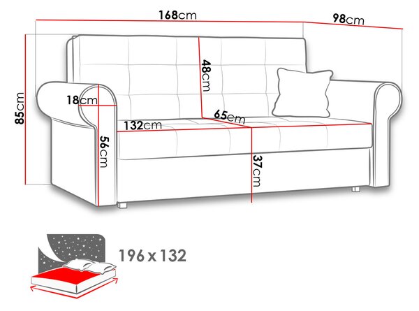 Zondo.hr Sofa Carivia Silver III (kronos 02). 1053607