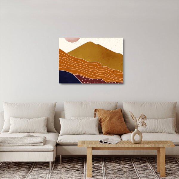 Staklena slika - Sončni zahod (70x50 cm)