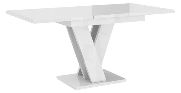 Stol na razvlačenje Hildaria (bijela + beton)