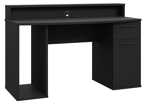 PC stolić Ayver (crnamat) (s LED rasvjetom)