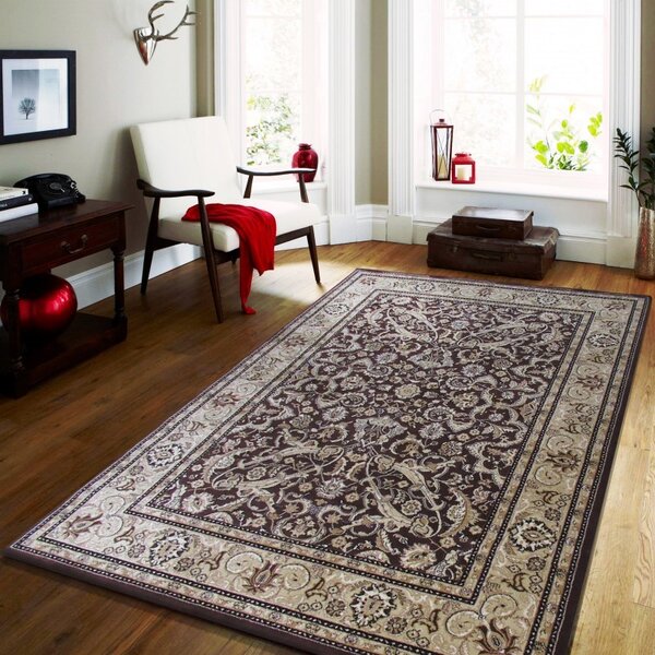 Smeđi vintage tepih za dnevni boravak Širina: 240 cm | Duljina: 330 cm