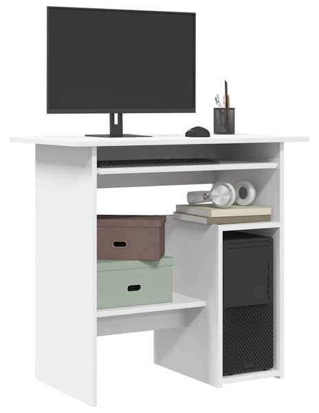 VidaXL Radni stol bijeli 80 x 45 x 74 cm od konstruiranog drva