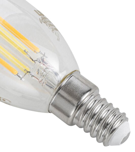 Set od 5 pametnih E14 LED žarulja C35 prozirne 4,2W 470 lm 2700-6500K