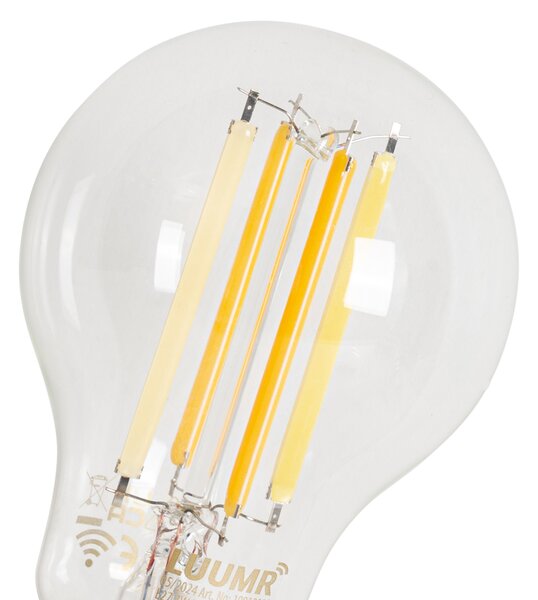 Set od 5 pametnih E27 prigušivih LED žarulja A60 prozirnih 7W 806 lm 2700-6500K