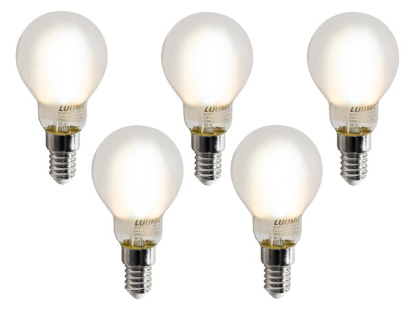 Set od 5 pametnih E14 LED žarulja P45 mat 4,2W 470 lm 2700-6500K