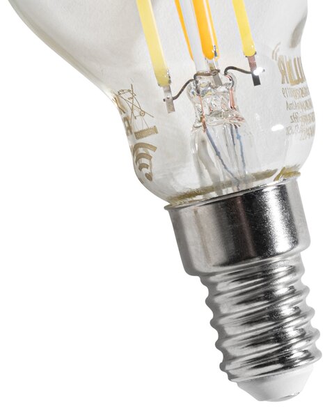 Set od 5 pametnih E14 LED žarulja P45 prozirnih 4,2W 470 lm 2700-6500K