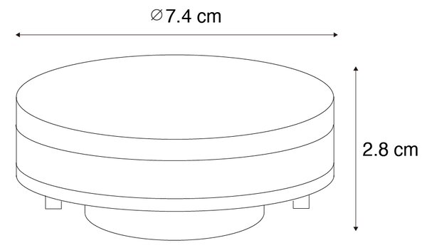 Set od 5 pametnih GX53 prigušivih LED žarulja Opal 9W 806 lm 2700-6500K
