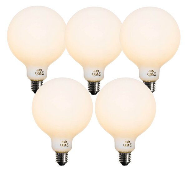 Set od 5 E27 Prigušiva LED žarulja Opal G125 5W 450lm 2200K