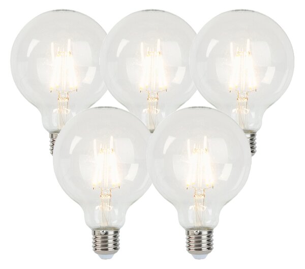 Set od 5 E27 prigušivih LED žarulja G95 5W 470lm 2700K
