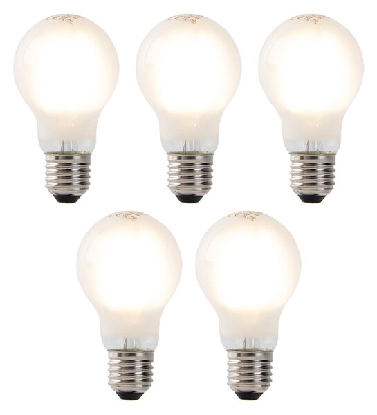 Set od 5 LED žarulja sa žarnom niti E27 A60 matirano staklo 4W 450lm 2700K