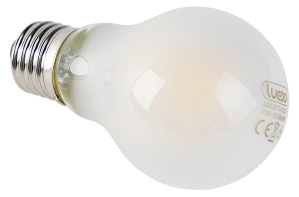 Set od 5 E27 prigušivih LED žarulja A60 mat 7W 806lm 2700K