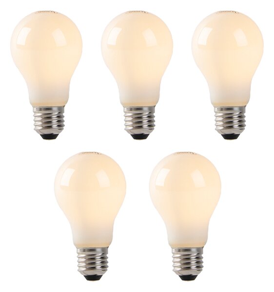 Set od 5 LED žarulja E27 Opal staklo 1W 80lm 2200K