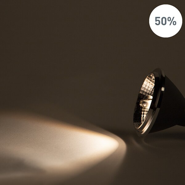Set od 5 GU10 LED žarulja s prigušivanjem na toplo AR70 6W 2000K-3000K