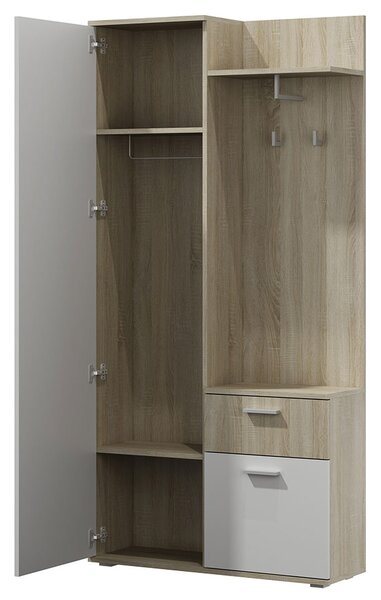Zondo.hr Ormar za predsoblje Climax (hrast sonoma + bijela). 1054247