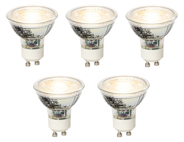 Set od 5 GU10 prigušivih LED žarulja 4W 300lm 2700K