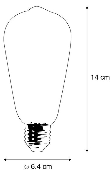 Set od 5 pametnih E27 LED žarulja ST64 4.5W 470 lm 1800-4000K
