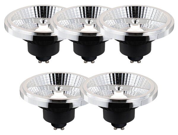 Set od 5 pametnih GU10 prigušivih LED žarulja AR111 10W 800 lm 2200 - 6500K