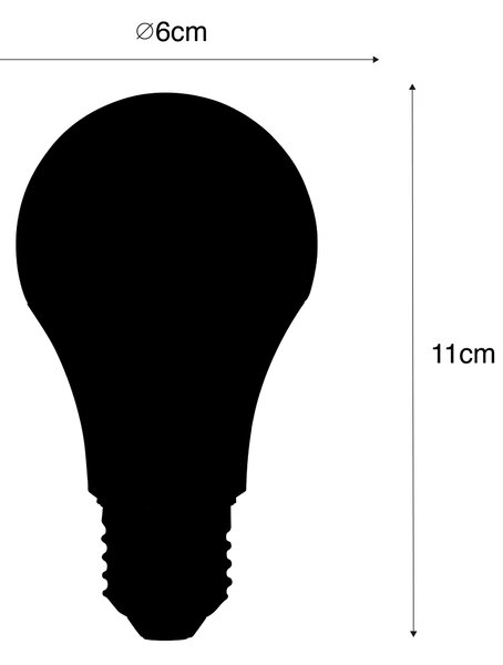 Set od 3 pametnih LED žarulja E27 A60 mat RGBW 8,5W 806lm 2700K