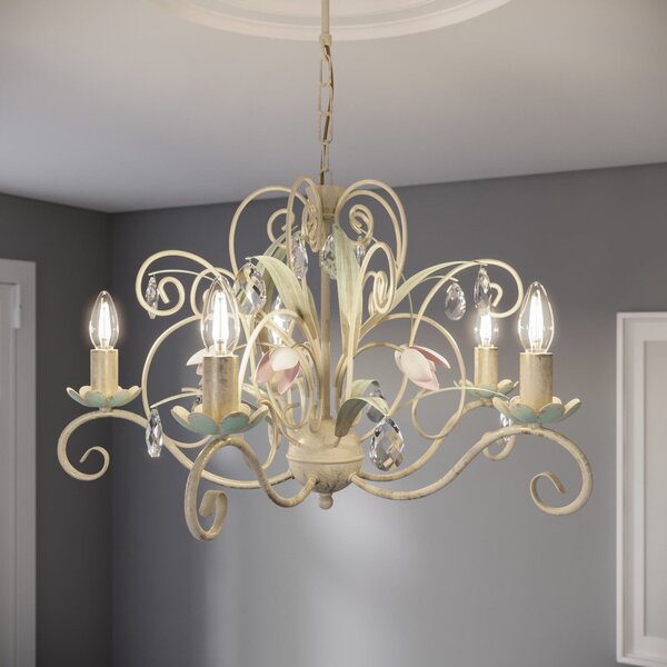 Luminex Luster Luce, s pet svjetala, prigušiva, Dnevni boravak/blagovaonica, Metal