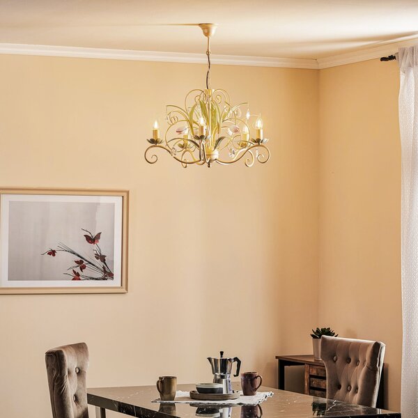 Luminex Luster Luce, s pet svjetala, prigušiva, Dnevni boravak/blagovaonica, Metal
