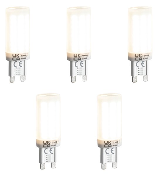 Set od 5 G9 3-stupanjskih prigušivih LED žarulja Opal 4,5W 500lm 4000K