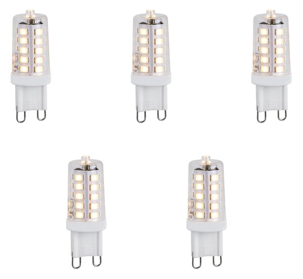 Set od 5 prigušivih G9 LED žarulja 1,2 W 100 lm 2700 K