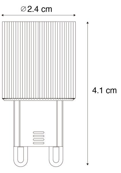 Set od 5 LED žarulja G9 24 mm 3 W 300 lm 2700 K
