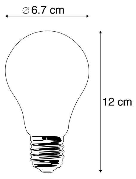 Set od 5 LED žarulja E27 A67 Opal 8W 900lm 2700K