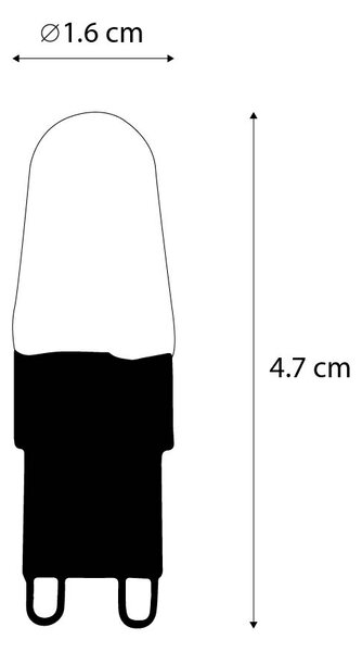 Set od 5 G9 LED žarulja sa žarnom niti 1,8 W 170 lm 2300 K