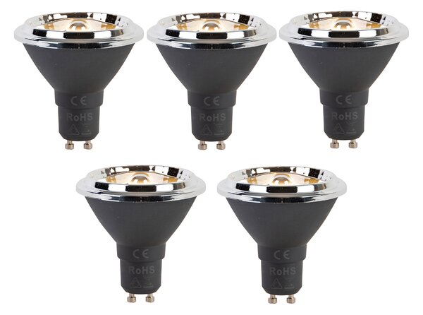 Set od 5 prigušivih LED žarulja GU10 AR70 6W 450lm 2700K