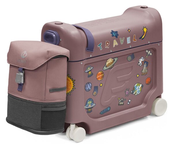STOKKE prijenosni krevetić JetKids™Travel bundle potovalen kovček hazy lilac