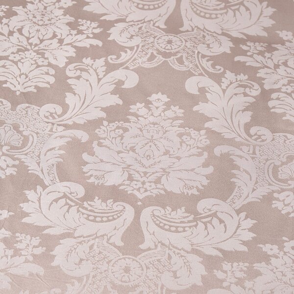 Bež posteljina za krevet za jednu osobu od damasta 135x200 cm Damask Jacquard – Catherine Lansfield
