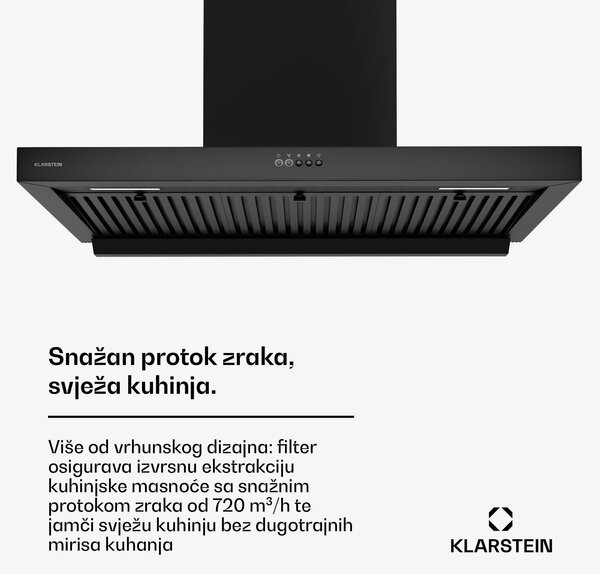Klarstein AeroClean napa, 649,9 m³/h, 4 razine, EEZ A++, odvod/recirkulacija zraka