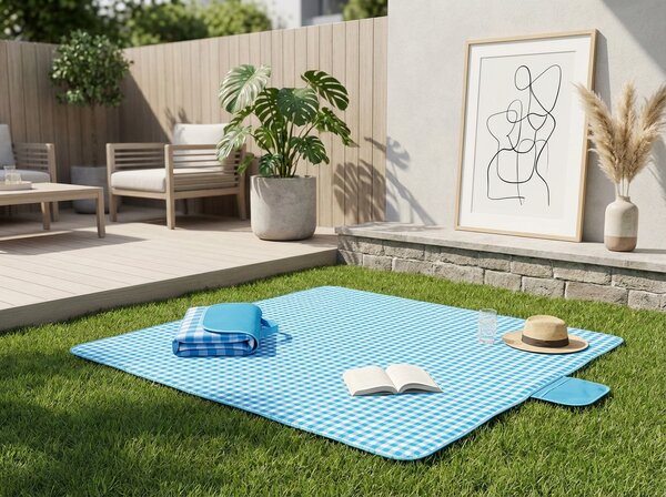 Sklopiva plažna podloga za piknik PIKNIX 145x200 cm - više boja Boja: Plava