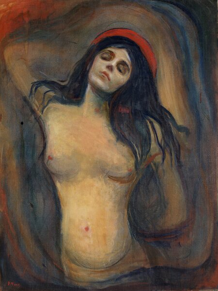 Reprodukcija Madonna, 1895, Edvard Munch