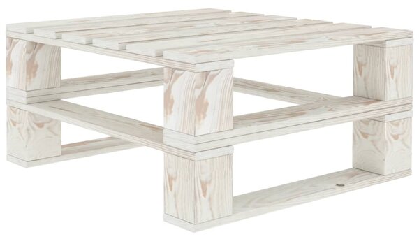 VidaXL Vrtni stol od paleta bijeli drveni