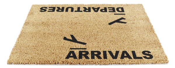 Otirač od kokosovih vlakana 40x60 cm Arrivals and Departures – Artsy Doormats