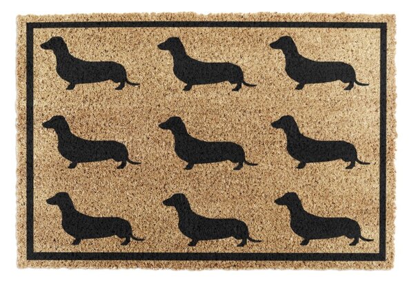 Otirač od kokosovih vlakana 40x60 cm Dachshund – Artsy Doormats