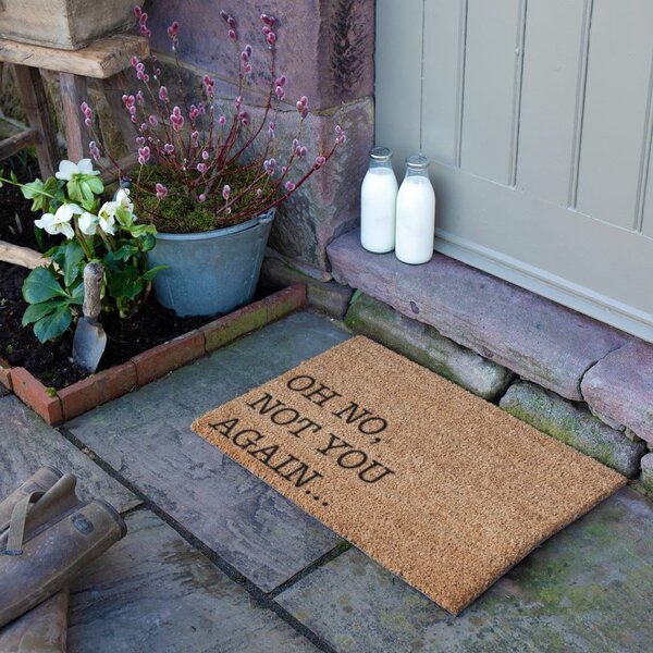 Otirač od kokosovih vlakana 40x60 cm Oh No Not You Again – Artsy Doormats