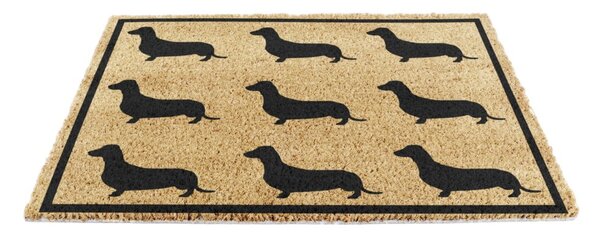 Otirač od kokosovih vlakana 40x60 cm Dachshund – Artsy Doormats