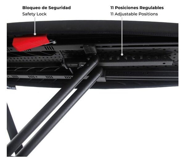Daska za glačanje 130x37 cm K-Surf Black Tube – Rolser