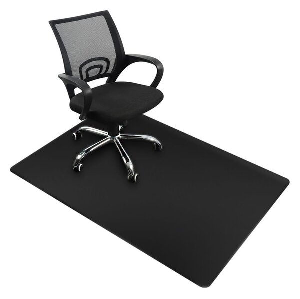 Crna plastična prostirka ispod stolice 100 x 140 cm