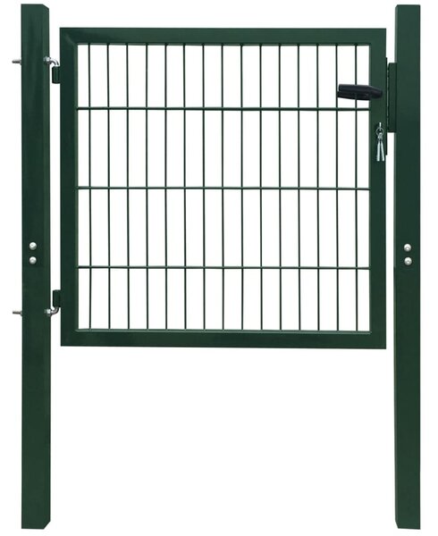 VidaXL 2D vrata za ogradu (jednostruka) zelena 106 x 130 cm