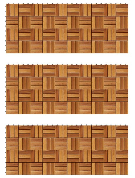 VidaXL 30-dijelni set podnih pločica 30 x 30 cm od drva bagrema