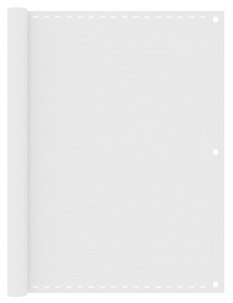 VidaXL Balkonski zastor bijeli 120 x 500 cm HDPE