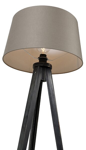 Stativ crni s platnenom sjenilom taupe 45 cm - Tripod Classic