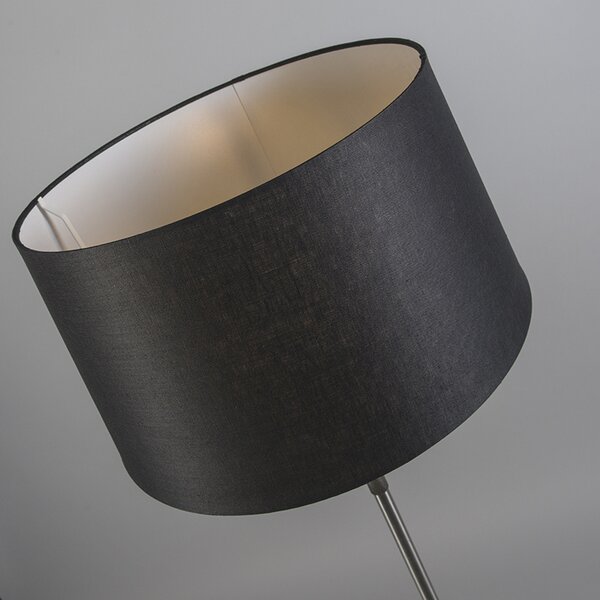 Podna lampa od čelika s nijansom crne boje 45 cm podesive visine - Parte