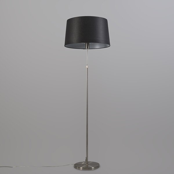 Podna lampa od čelika s nijansom crne boje 45 cm podesive visine - Parte